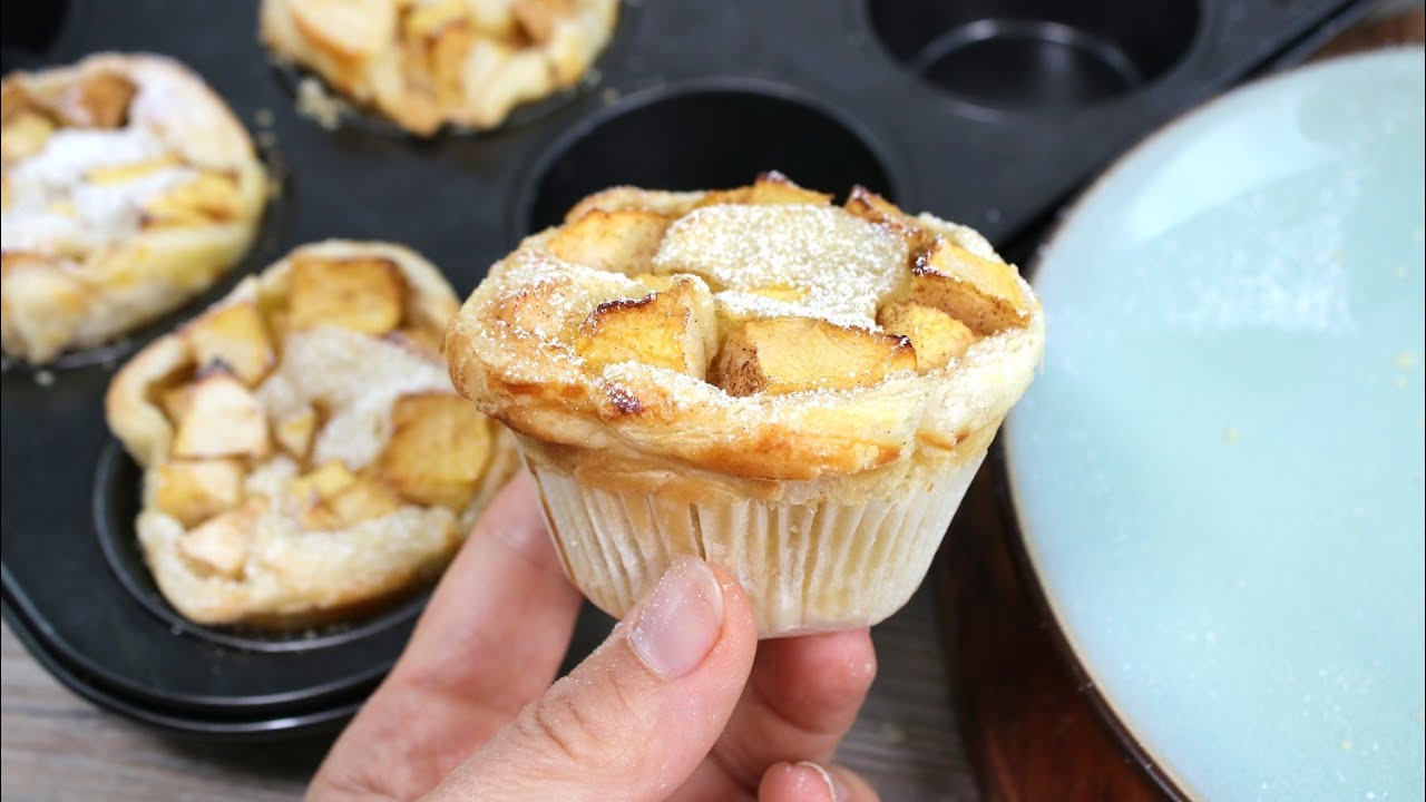 APFEL-MUFFINS - Einfache Rezepte