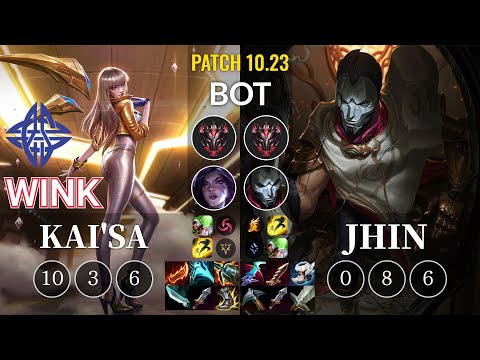 ES Wink Kai'Sa vs Jhin Bot - KR Patch 10.23