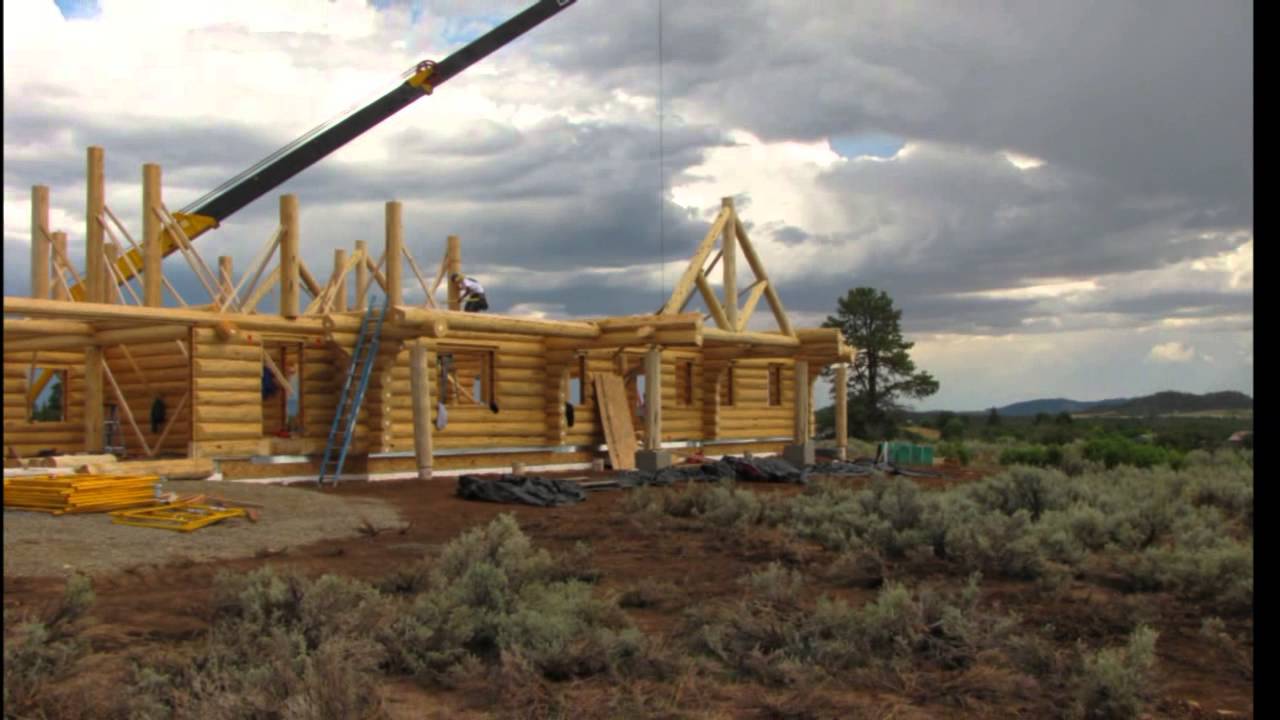 Handcrafted Log Home Build Set up