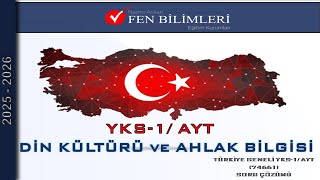 DİN KÜLTÜRÜ ve AHLAK BİLGİSİ T.G. YKS 1 AYT (74661)