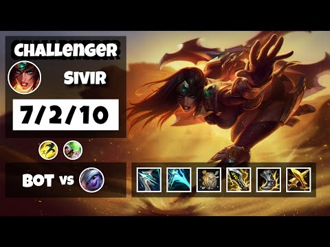 Sivir vs Tristana TURKISH Challenger BOT (7/2/10) - v11.18