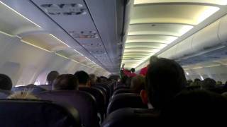 preview picture of video 'Bumpy flight into Luton airport by WizzAir...'