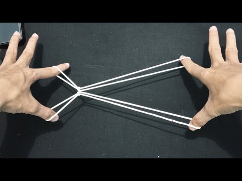 How to make a scissors with string figure or rope step by step easy and simple tutorial