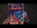 Two Different Versions Of Walt Disney Aladdin VHS