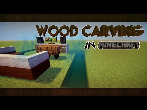DETAILED Wood Carving in Minecraft! | Chisel & Bits