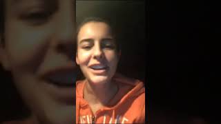 Lisa Cimorelli singing &quot;Hope For It&quot; on Periscope