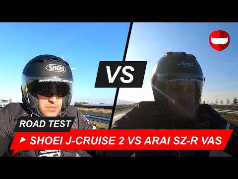 Shoei J-Cruise 2 vs Arai SZ-R VAS Straßentest - ChampionHelmets.com
