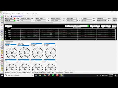 Racepak DataLink II Organize Panes