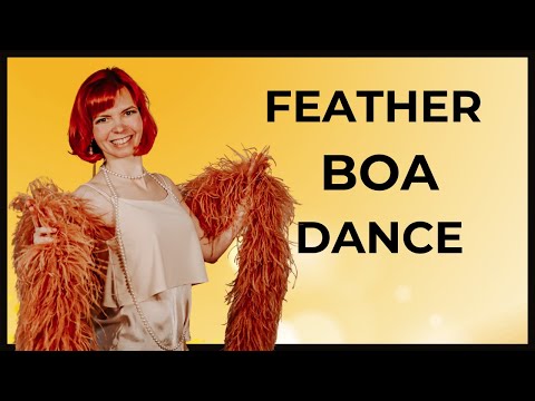 How to FEATHER BOA DANCE in 5 steps - Burlesque Dance Tutorial for beginners