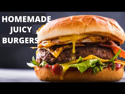 How To Make Easy Homemade Burgers | How to Make Juicy Burgers | Beef Burger
