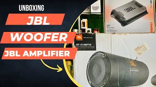 car #jbl #woofer and jbl #amplifier