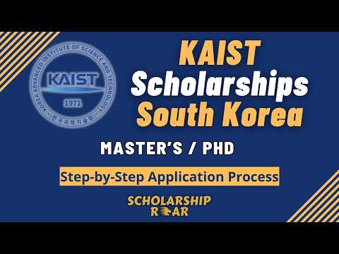 KAIST University Scholarship 2026–27 (Fully Funded) | Step-by-Step Application Guide