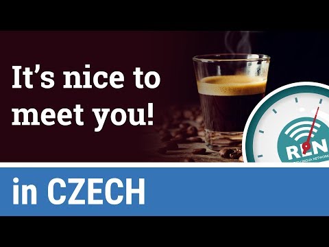 How to say "nice to meet you" in Czech - One Minute Czech Lesson 7