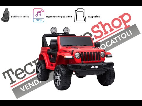 Montaggio Auto Elettrica per Bambini Jeep Rubicon 12V