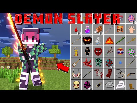 Insane Demon Slayer Mod for Minecraft PE!