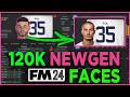 HOW TO DOWNLOAD 120K FREE NEWGEN FACES FOR FM24 and NewGan Manager tutorial