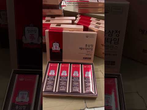 Video Mở Hộp Tinh Chất Nước Hồng Sâm Jung Kwan Jang Everytime Balance 10ml x 20 Gói 