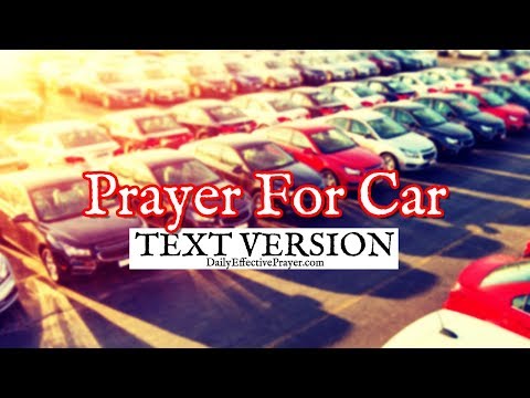 Prayer For Car | Prayers For New Car (Text Version - No Sound)