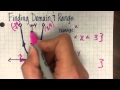 Finding Domain & Range - with Parabolas