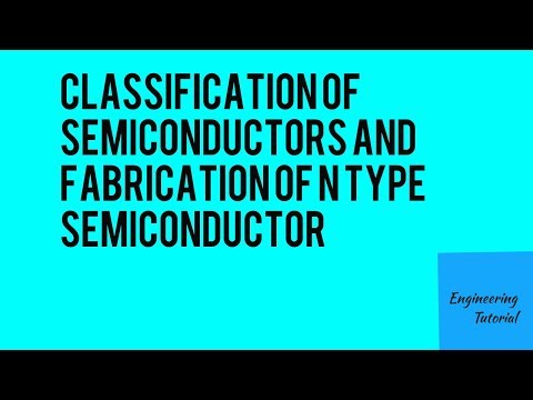 Classification of Semiconductors and Fabrication of N Type Semiconductors. Video