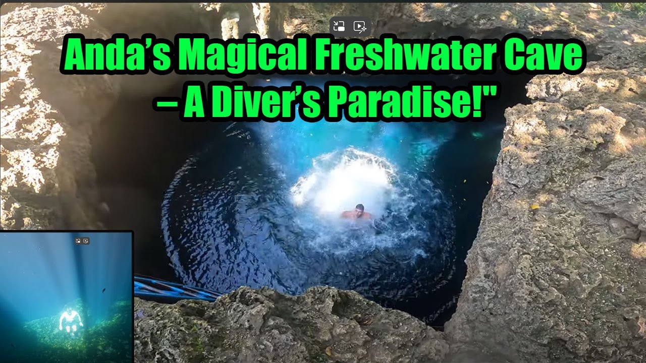 Experience a captivating glimpse of Cabagnow Cave Pool.