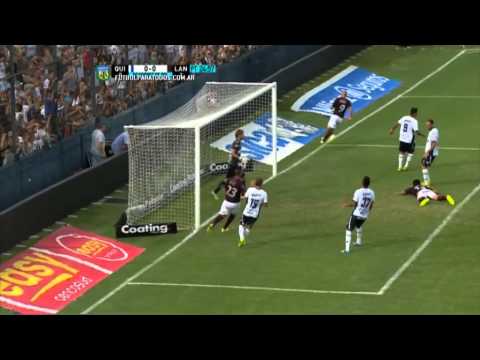 Se lo perdió Gómez. Quilmes 0 - Lanús 0. Fecha 1. Primera División 2015. FPT.