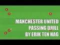 Manchester United Passing Drill by Erik ten Hag | Football/Soccer