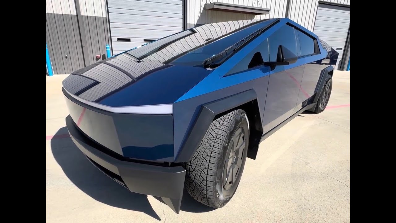 2025 Tesla Cybertruck - Full Wrap High Gloss Blue PPF