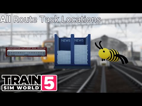 All Route Task Locations - Manchester Airport Commuter - #TrainSimWorld5