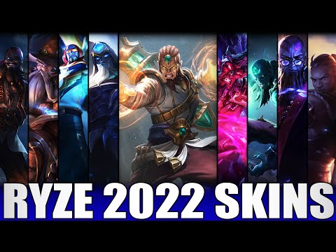 ALL RYZE SKINS 2022 | Including Guardian of the Sands Ryze