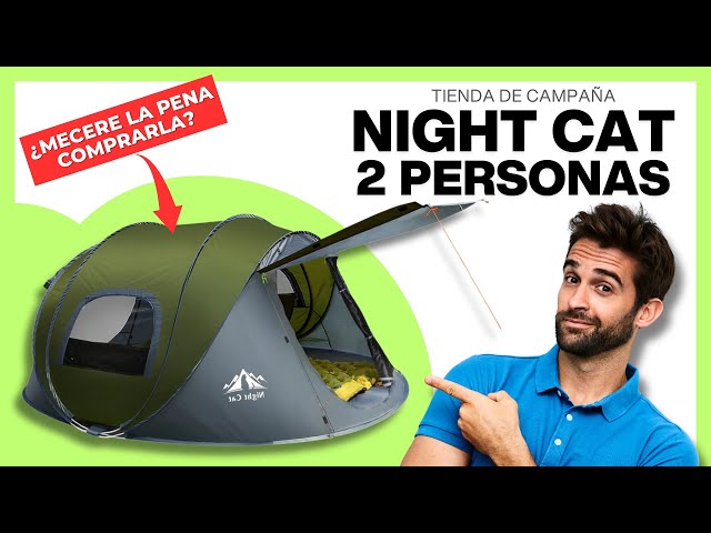 Vídeo relacionado con Night Cat Tienda de Campaña para 1 2 Persona Impermeable Carpas De Mochilero Configuración Fácil Ligero para Caminar El Patio Trasero