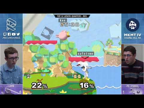 MKMT4 Top 32 Losers - Lamb (Marth) vs PE | Panko (Jigglypuff)