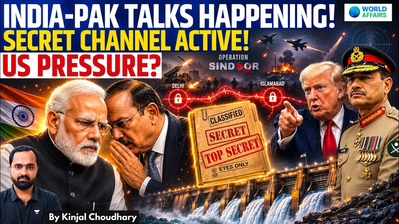 INDIA & PAKISTAN Back Channel Talks In Colombo! US Pressure For Indus Treaty Restoration? | Kinjal
