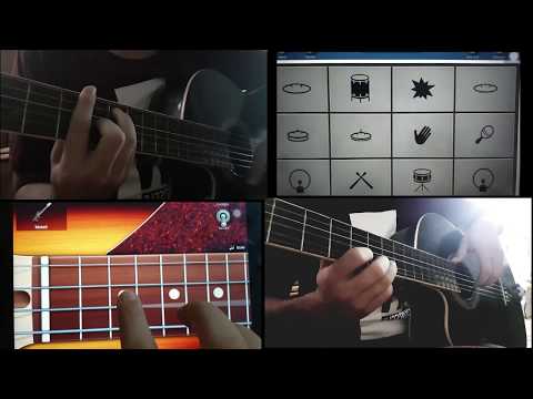 Lady Gaga,Ariana Grande-Rain on me cover REMIX (garage band) X symphony clean bandit  ريمكس جيتار