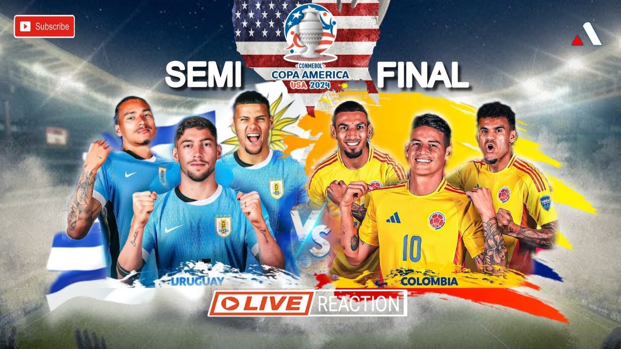 🔴 LIVE STREAMING URUGUAY VS COLOMBIA|| SEMIFINAL COPA AMERICA 2024 USA