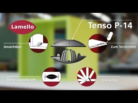 Tenso P-14 DE - Selbstspannender Verbinder zum Verleimen, in allen Winkeln