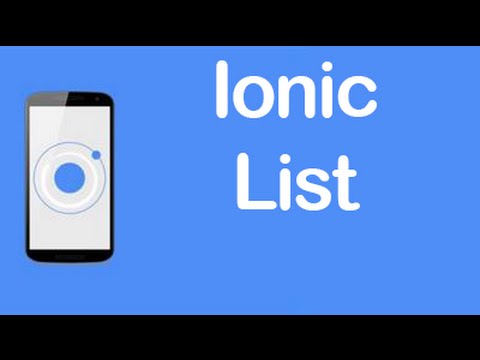 Ionic CSS Components List