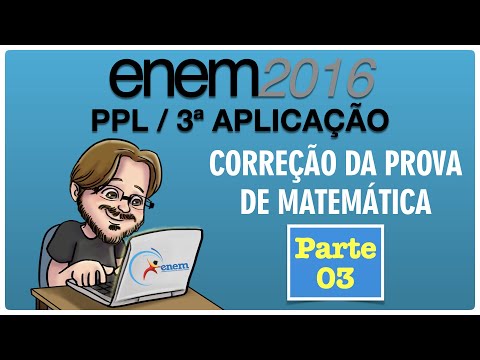 ENEM 2016 PPL || Parte 3 || Correção das Questões de Matemática || Questões 166 a 180 da Prova Azul
