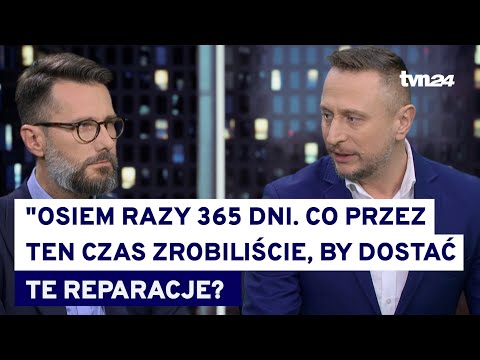 Rząd Tuska proniemiecki? Ostra wymiana między Foglem i Brejzą z reparacjami w tle @TVN24