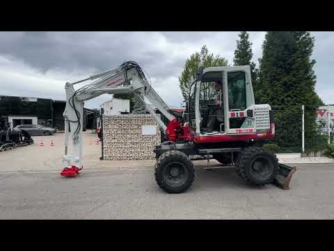 Mobilbagger Takeuchi TB 175 W inkl. neuen Bolzen und Buchsen, Schnellwechsler MS08, Verstellausleger