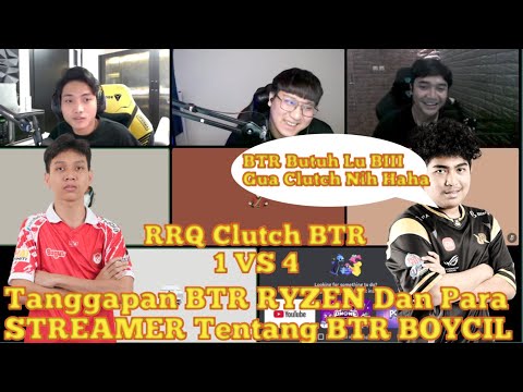 BTR Ryzen Dan Para Streamer Membahas BTR BOYCIL Yang Gagal WWCD || PMSL PUBG Mobile