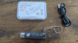Tunenge S11-T Rechargeable Keychain Flashlight Review
