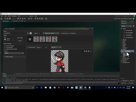 GameMaker Studio 2 Tutorial - Simple Character Movement (L, R, U, & D)