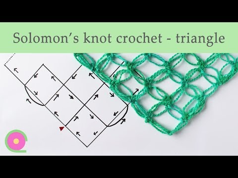 Crochet Solomon's knots -  triangle