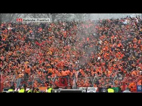 21. Spieltag KSC - SGE Leuchtfeuer | Karlsruhe - Eintracht Frankfurt Pyro