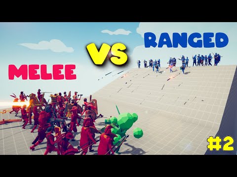 MELEE TEAM vs RANGED TEAM #2 | TABS - Totally Accurate Battle Simulator