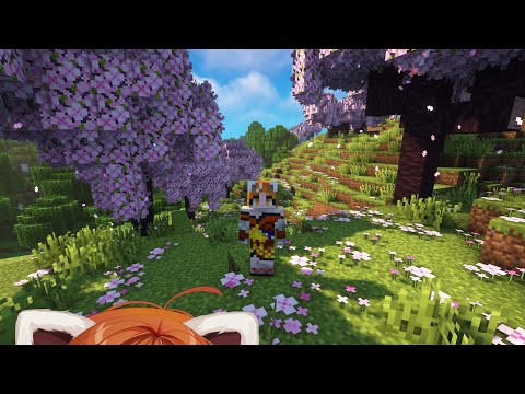 Insane cosplay Minecraft build with Yuura Yozakura