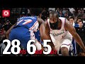 James Harden With 28 PTS In Philadelphia