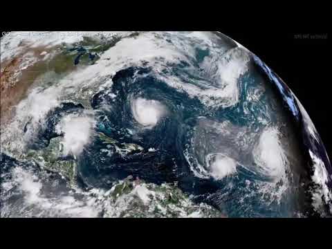 Time-lapse shows Hurricane Florence from space