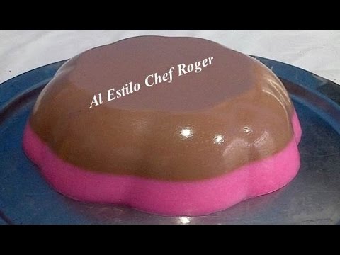 GELATINA DE MAIZENA, Gelatolina, Gelatina de chocofresa | Chef Roger Video